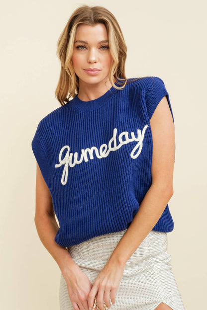 Game Day Sleeveless Sweater