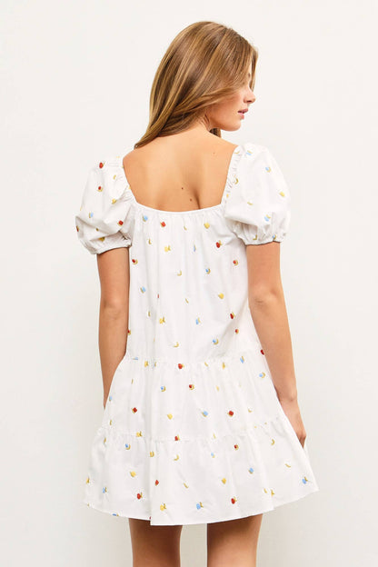 Posey Puff Short Sleeve Dress