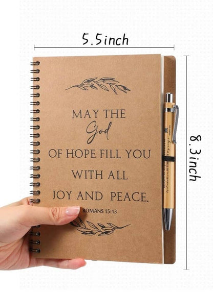 Inspirational notepad and pen set