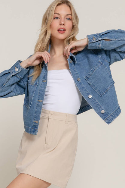 Patch Pocket Denim Jacket