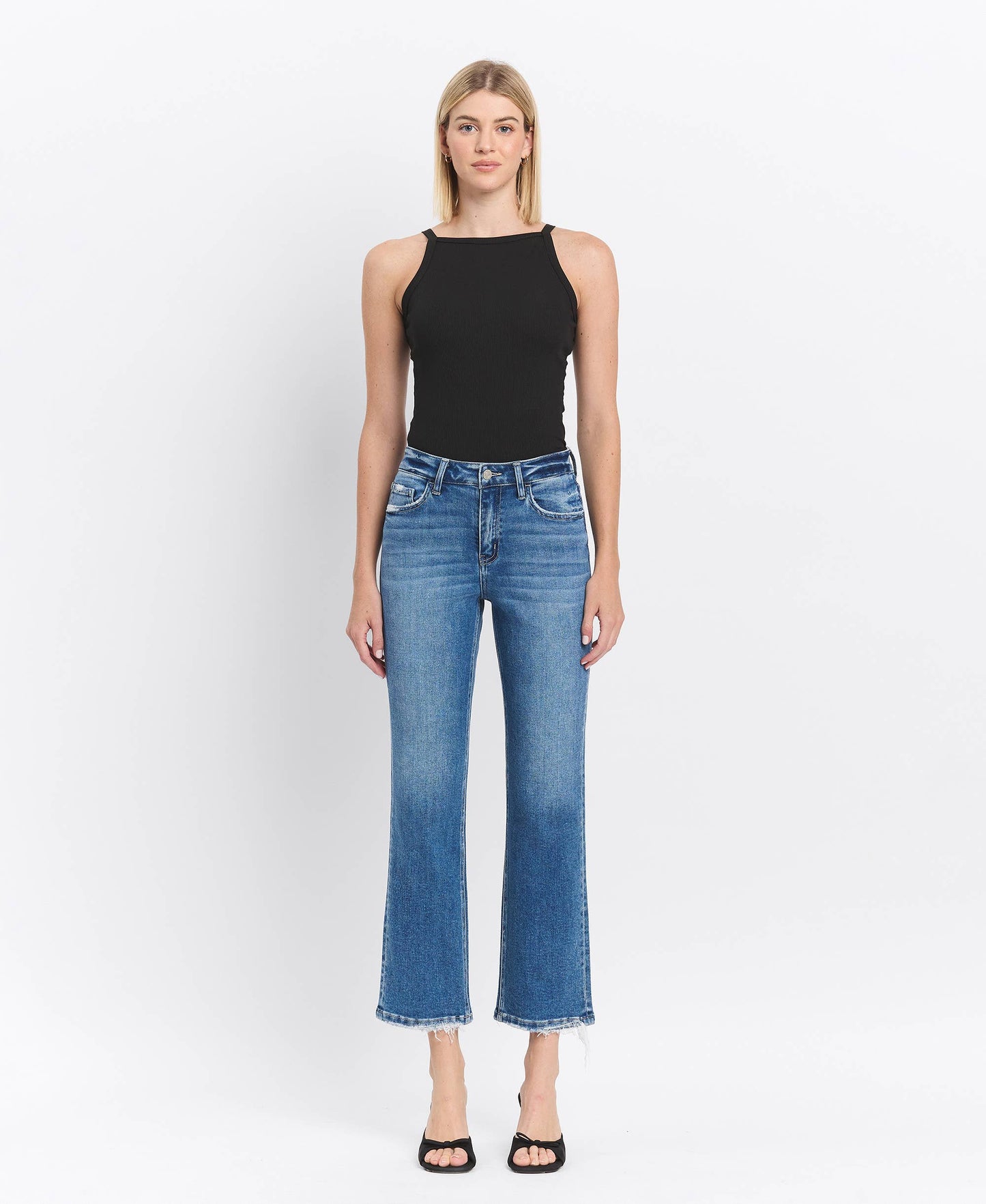 Hadlee High Rise Ankle Straight Jeans