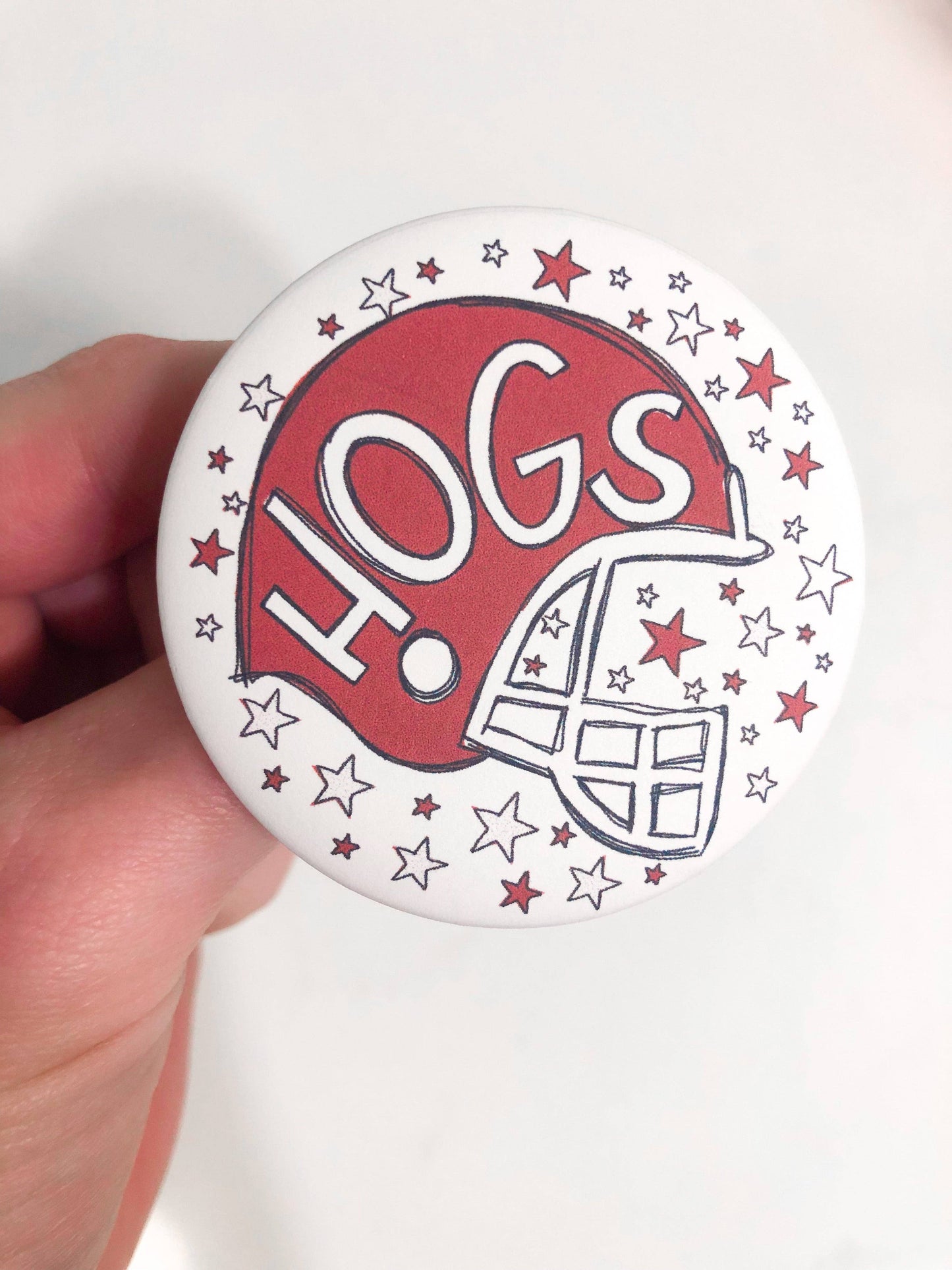 Hogs Helmet Button