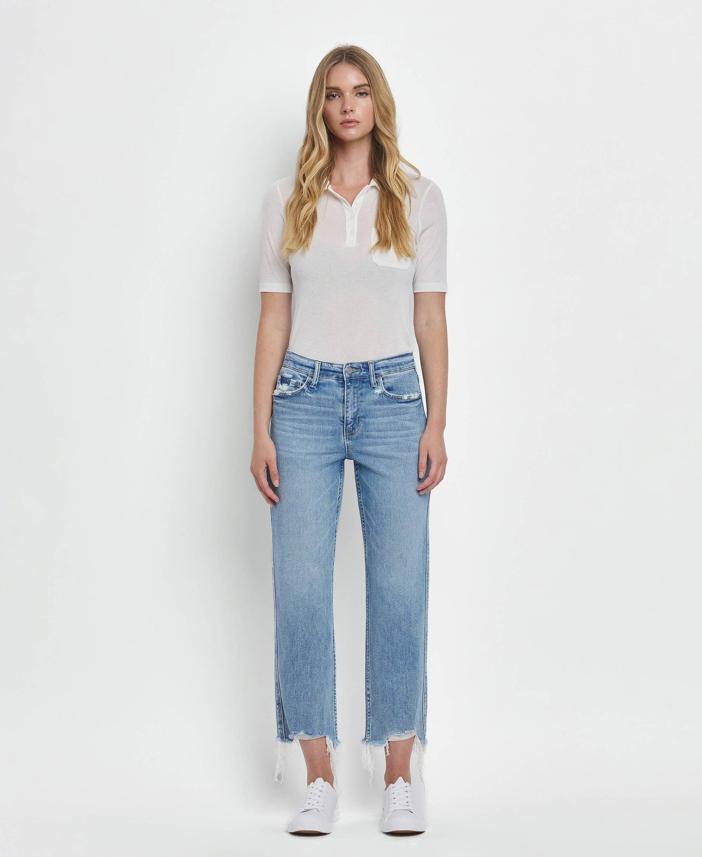 Hailey High Rise Straight Jeans