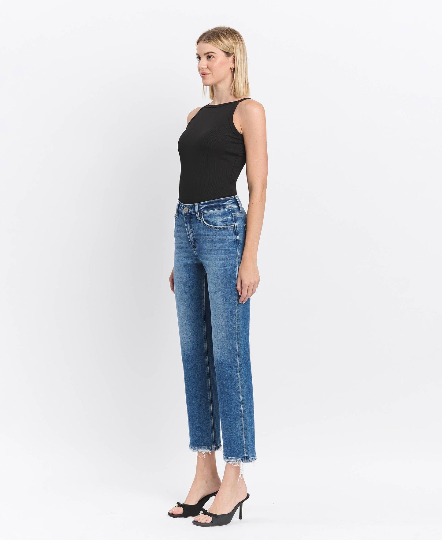 Hadlee High Rise Ankle Straight Jeans