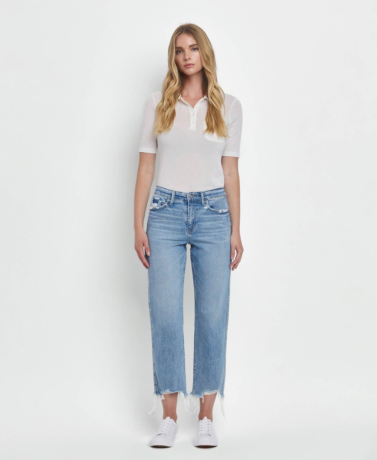 Hailey High Rise Straight Jeans