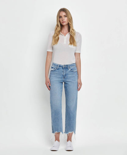Hailey High Rise Straight Jeans