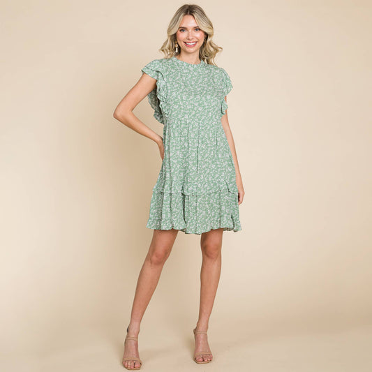Remmie Ruffled Sleeve Dress