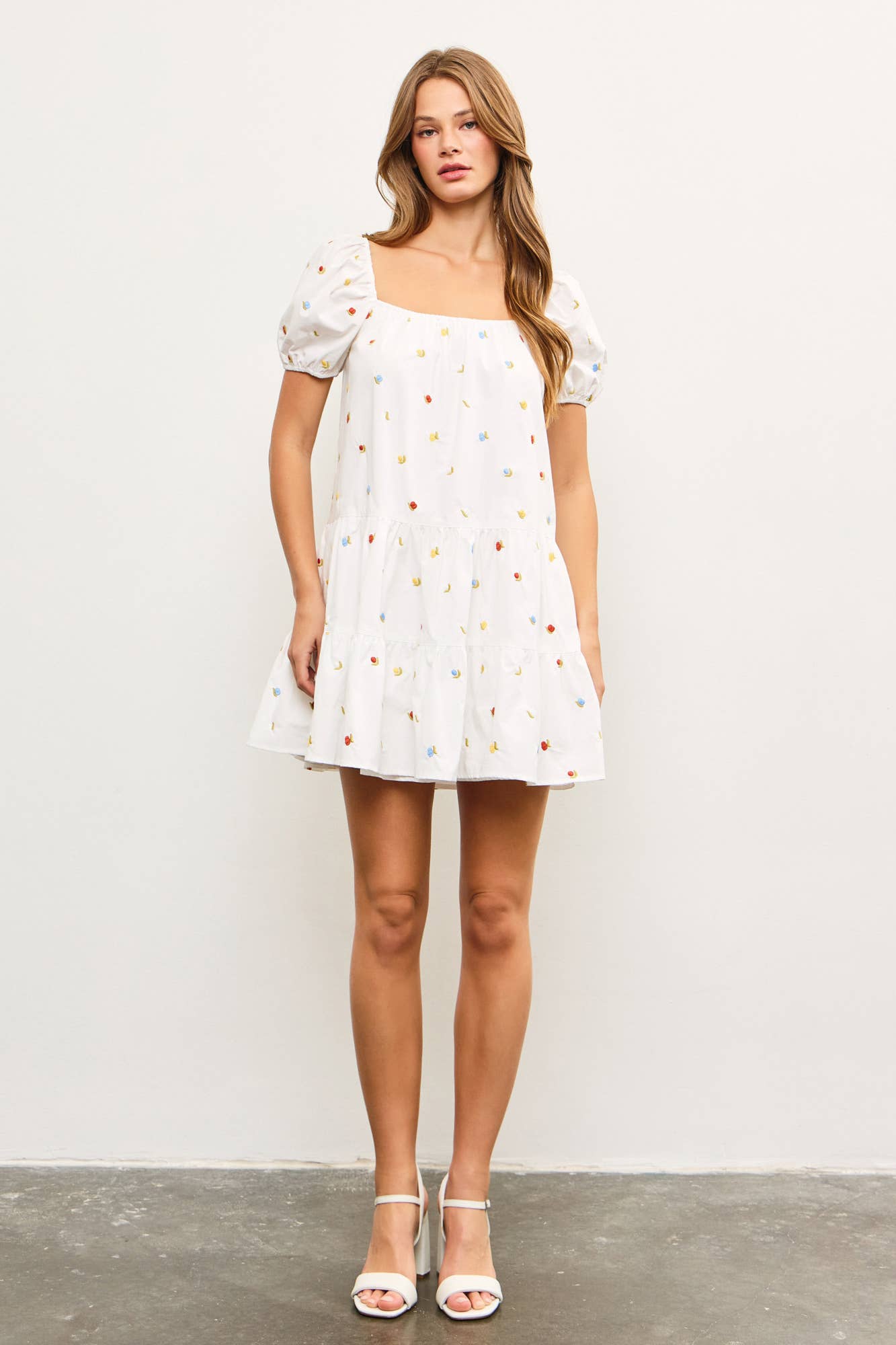 Posey Puff Short Sleeve Dress