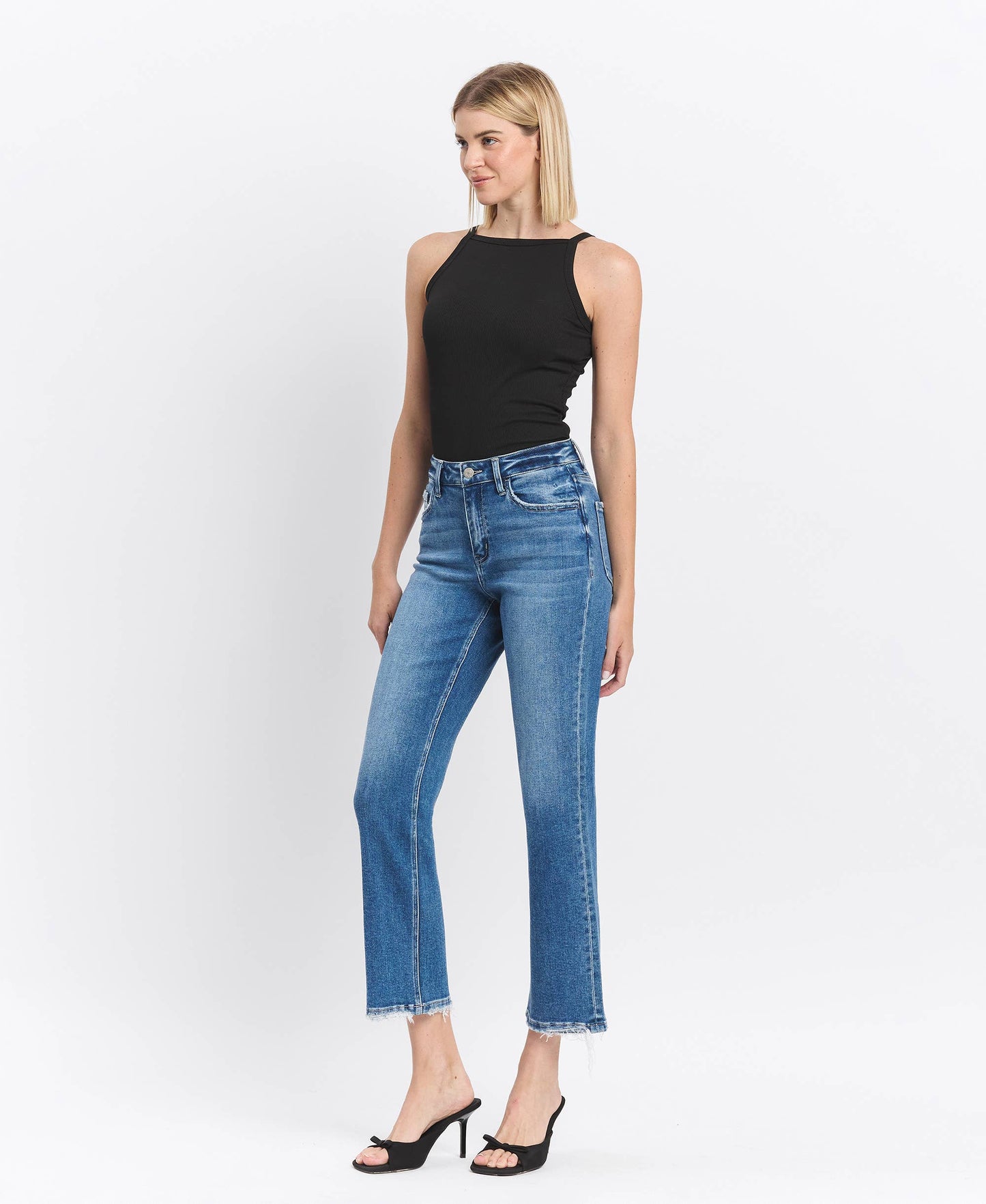 Hadlee High Rise Ankle Straight Jeans