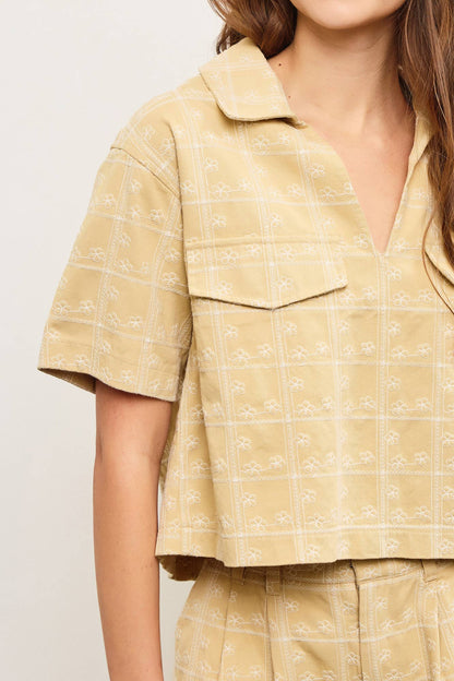 Freida Front Flap Short Sleeve Shirt