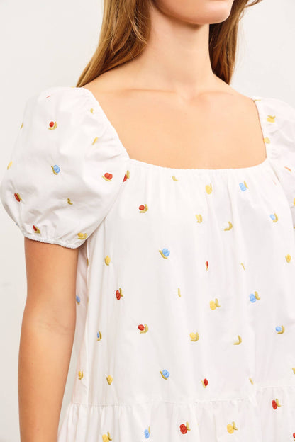 Posey Puff Short Sleeve Dress