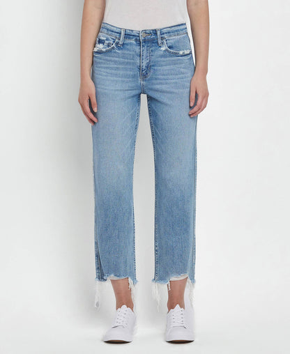 Hailey High Rise Straight Jeans
