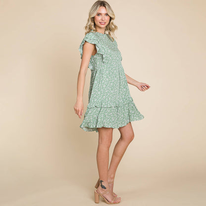 Remmie Ruffled Sleeve Dress