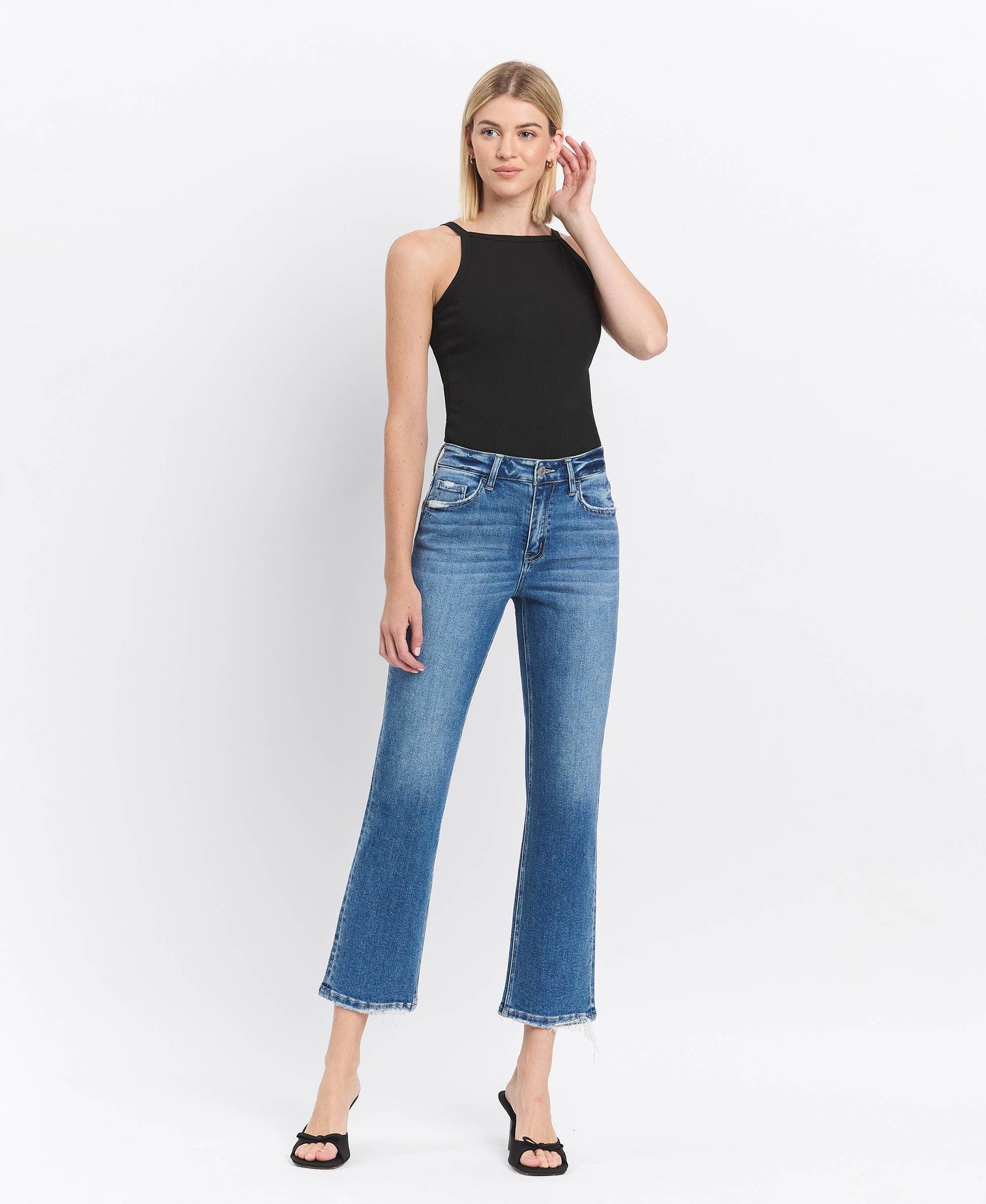 Hadlee High Rise Ankle Straight Jeans