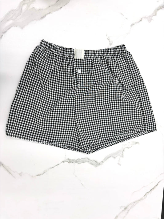 Ginger Gingham High-Rise Shorts