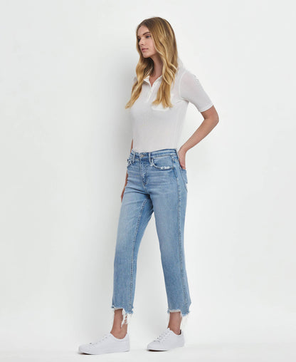 Hailey High Rise Straight Jeans