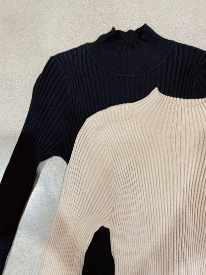 Railey Ribbed Mock Neck Sweater