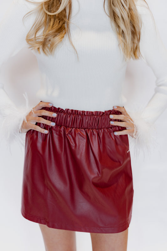 Finley Faux Leather Skirt