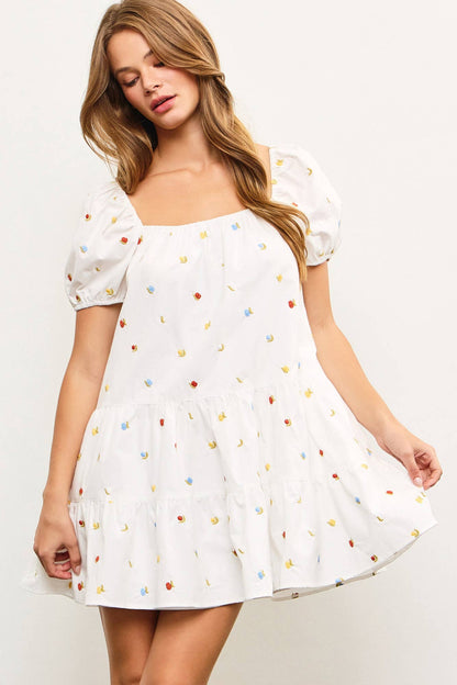 Posey Puff Short Sleeve Dress