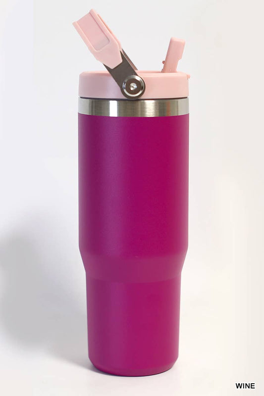 Flip Straw Tumbler 30 Oz