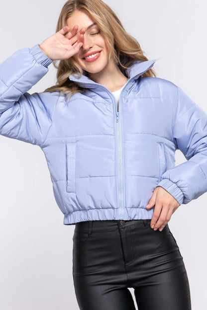 Brianna Blue Puffer Jacket