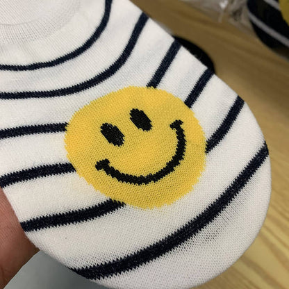 Smiley Face Boat Socks
