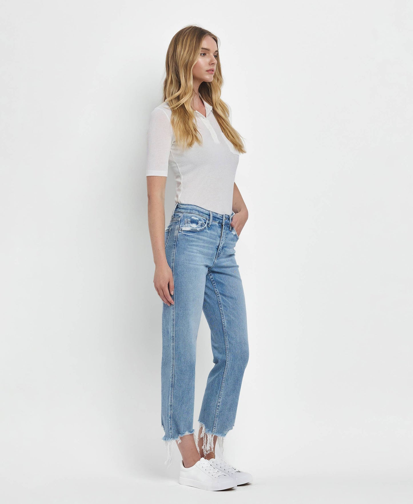 Hailey High Rise Straight Jeans