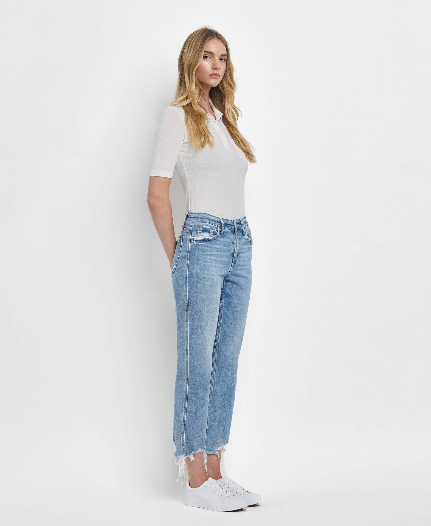 Hailey High Rise Straight Jeans