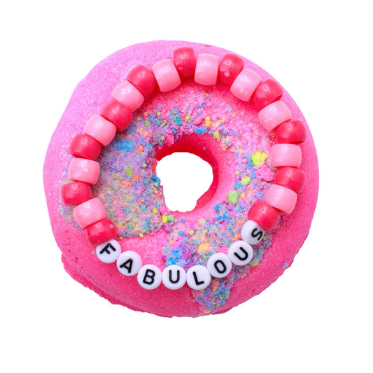 Donut Bath Bomb + Bracelet Pack | Pink