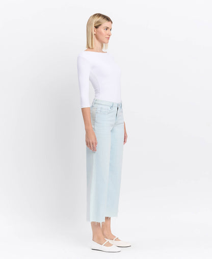 Henley High Rise Wide Leg Jeans