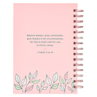 Thank You Mom Pink and White Daisy Wirebound Journal