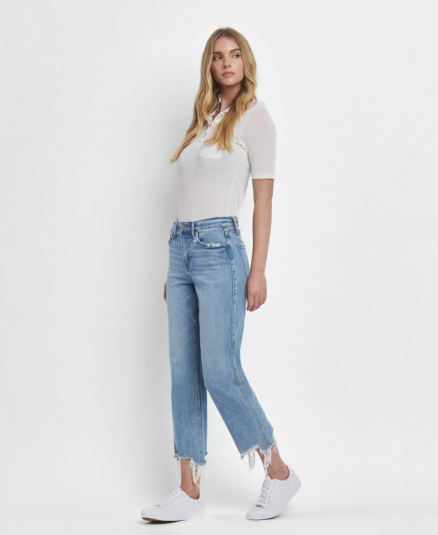 Hailey High Rise Straight Jeans