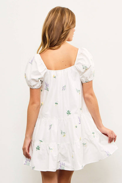 Posey Puff Short Sleeve Dress