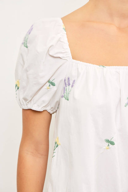 Posey Puff Short Sleeve Dress