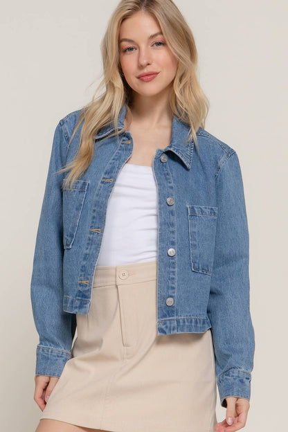 Patch Pocket Denim Jacket