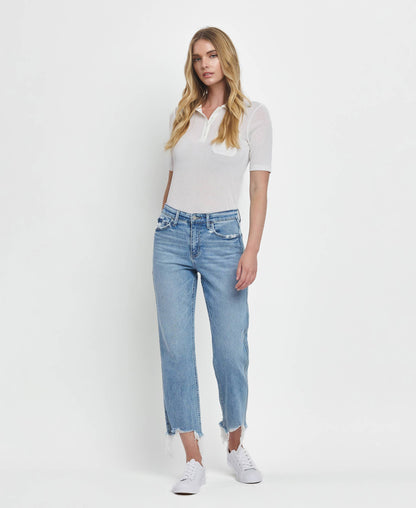 Hailey High Rise Straight Jeans