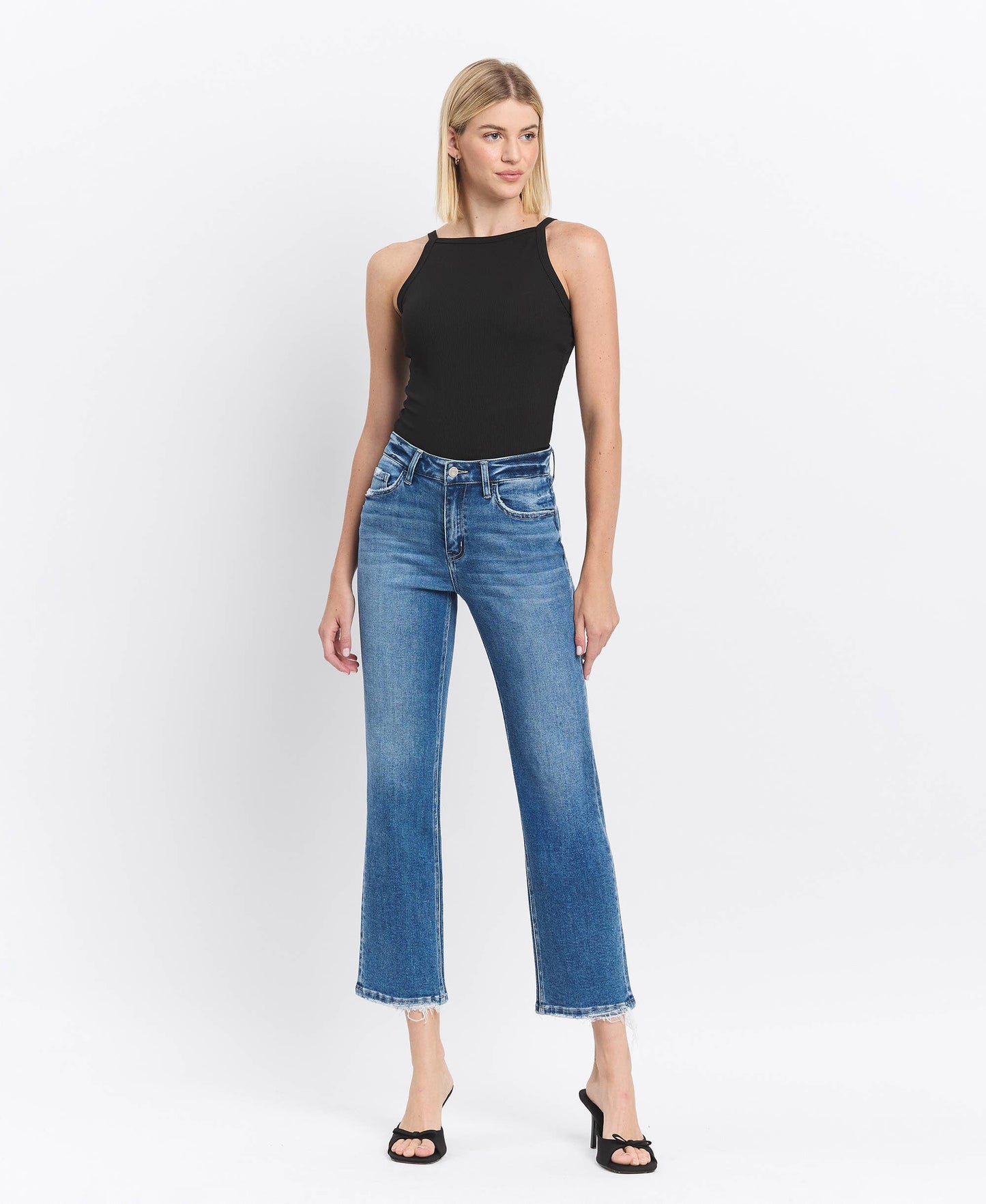 Hadlee High Rise Ankle Straight Jeans