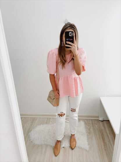 Lacey Textured Blouse