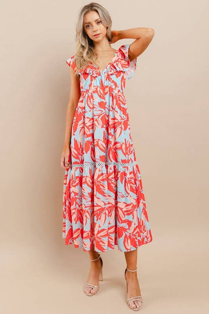 Paisley Printed Midi Dress