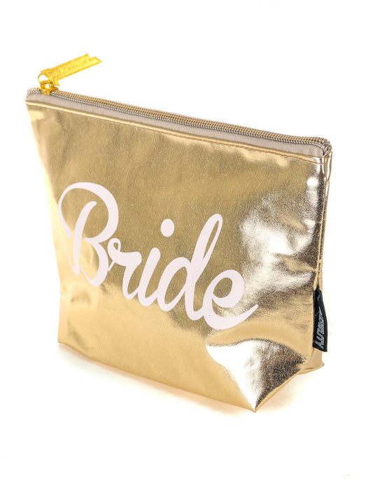 Bride Zip Pouch, Gold