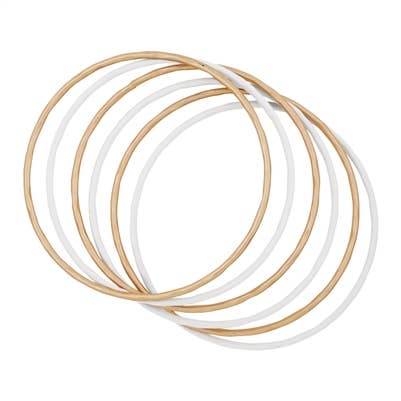White Color Coated and Metal Gold Bangles