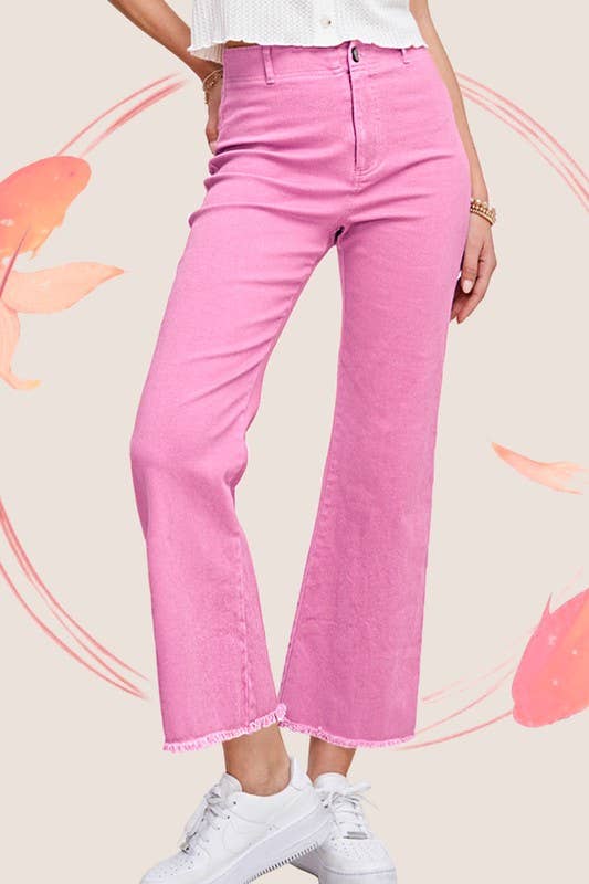 Pollie Pink Soft Washed Pants