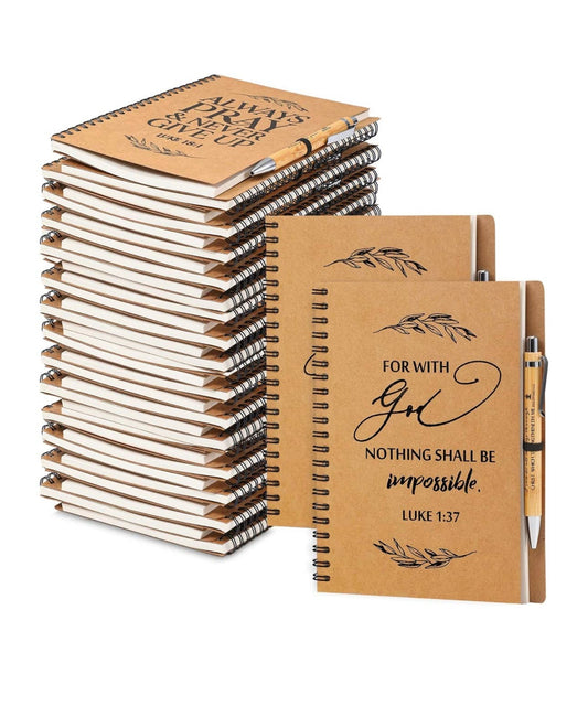 Inspirational notepad and pen set